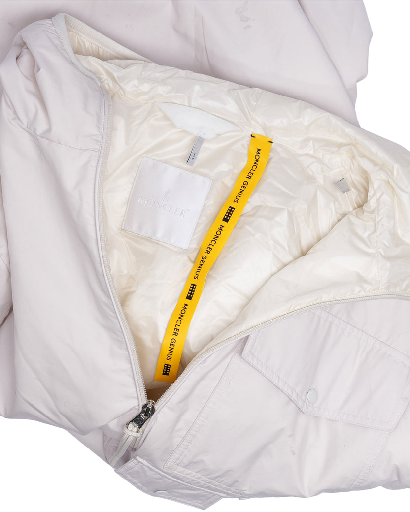 Rila White Nylon Down Jacket