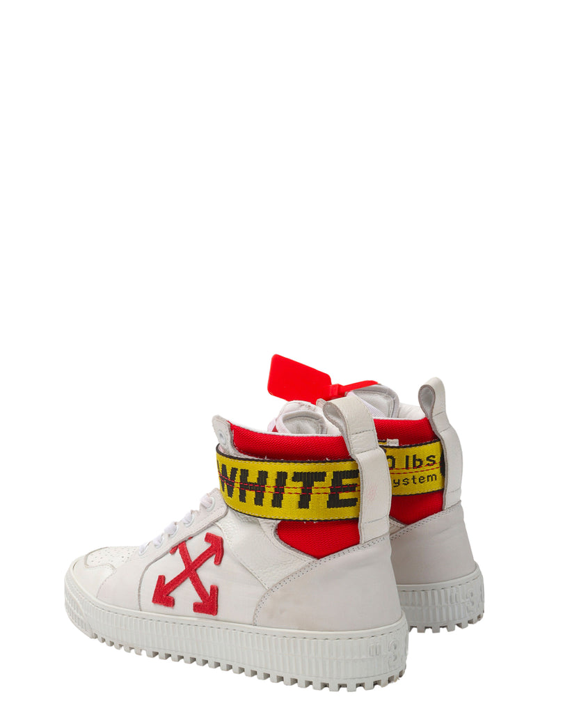 Off White Industrial Belt High Top Sneakers