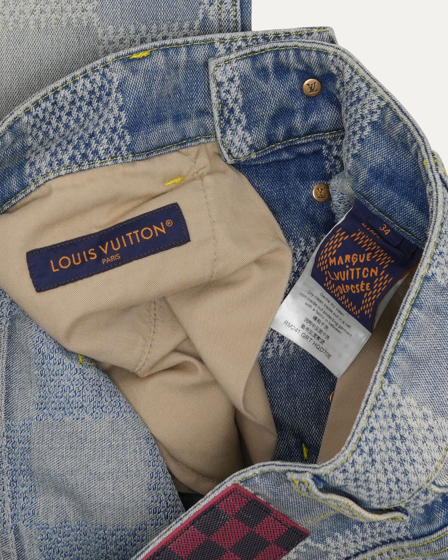 Damier Bootcut Flare Jeans