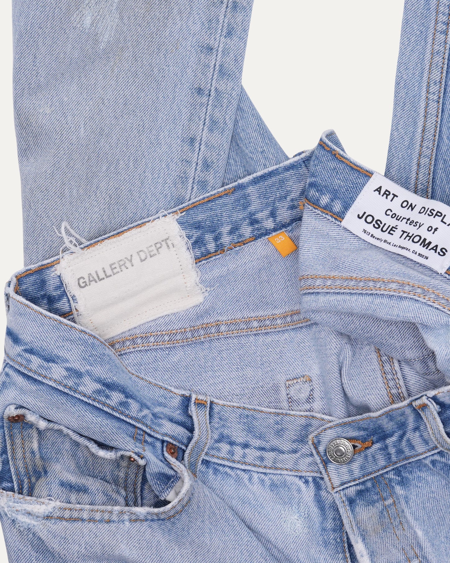 Distressed Light Wash Jeans