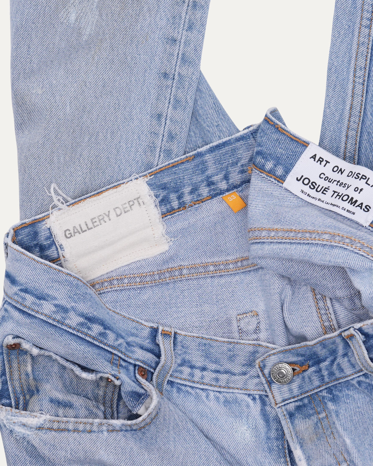 Distressed Light Wash Jeans