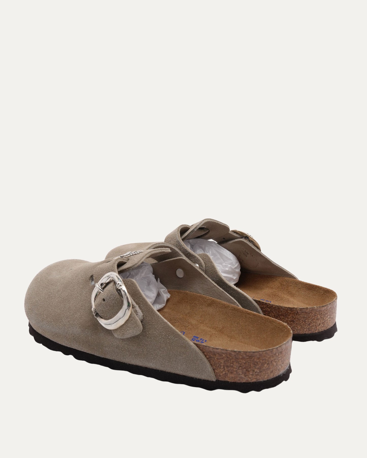 Dagger Embellished Birkenstock Boston Suede Mule