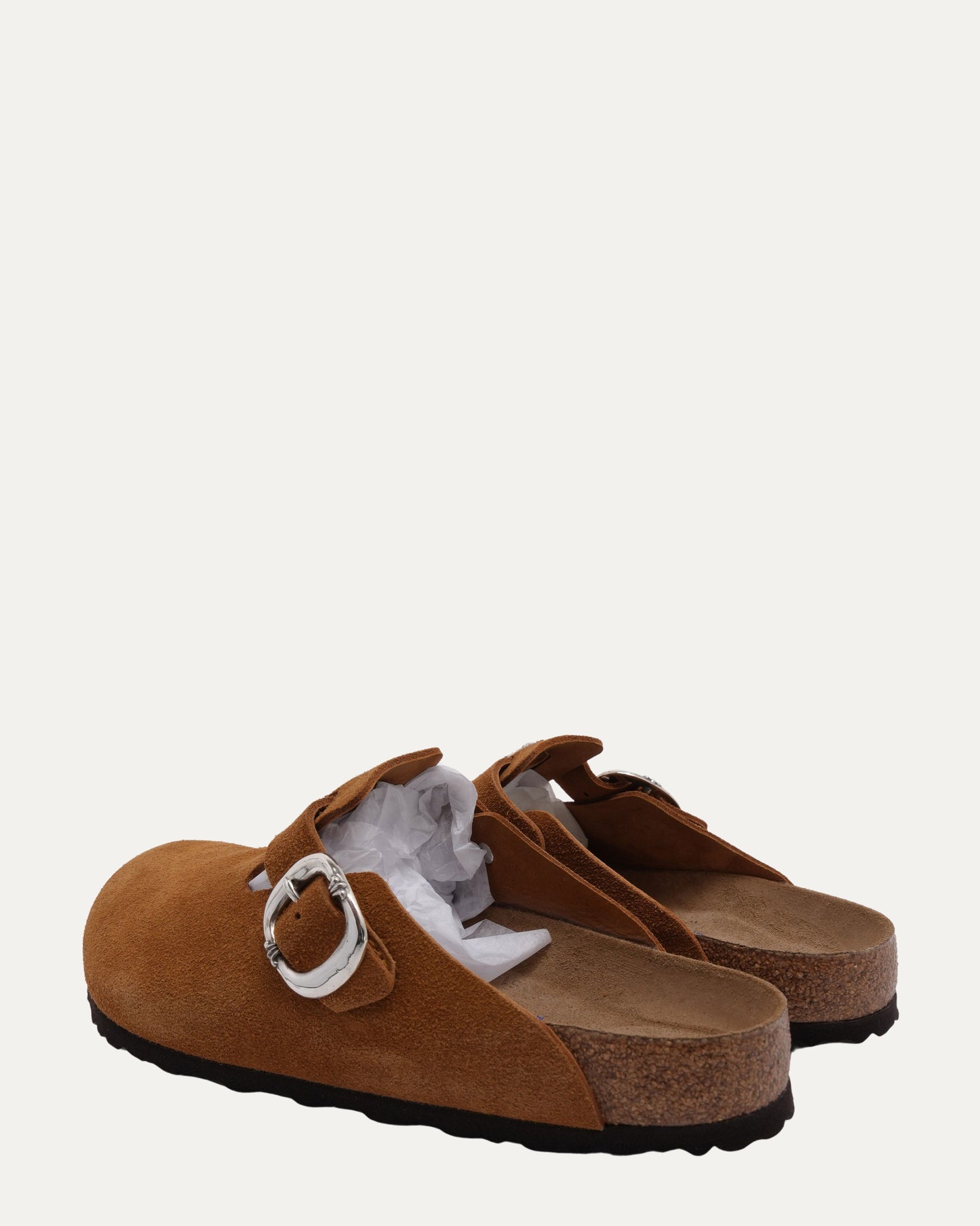 Dagger Embellished Birkenstock Boston Suede Mule