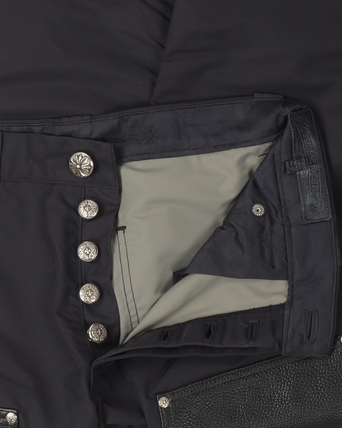 Leather Double Knee Nylon Carpenter Pants