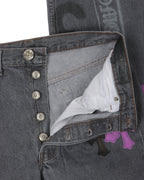 Online Exclusive Cross Patch Stencil Jeans