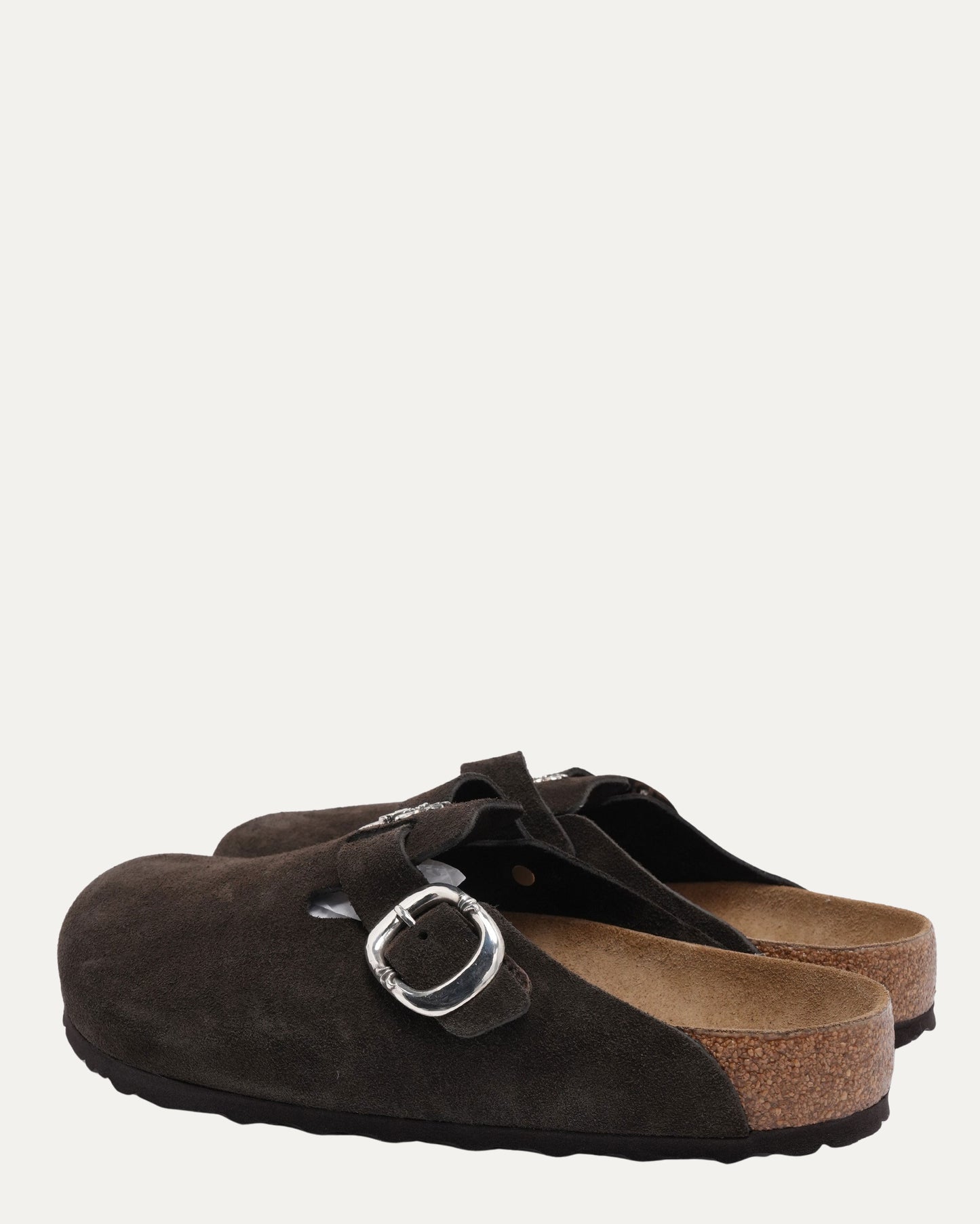 Dagger Embellished Birkenstock Boston Suede Mule