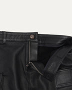 Leather Cargo Skirt