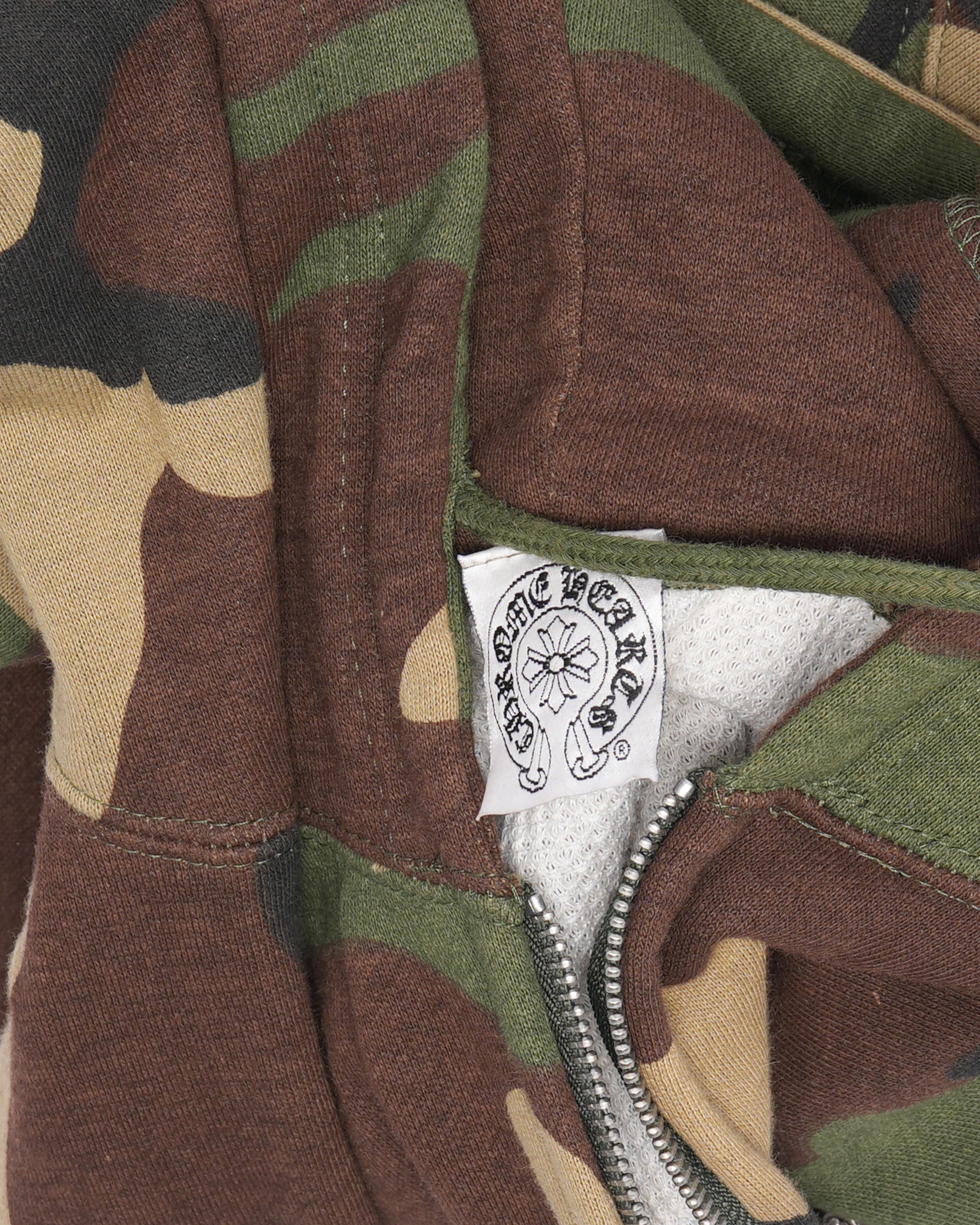 Camouflage Cross Patch Thermal Hoodie