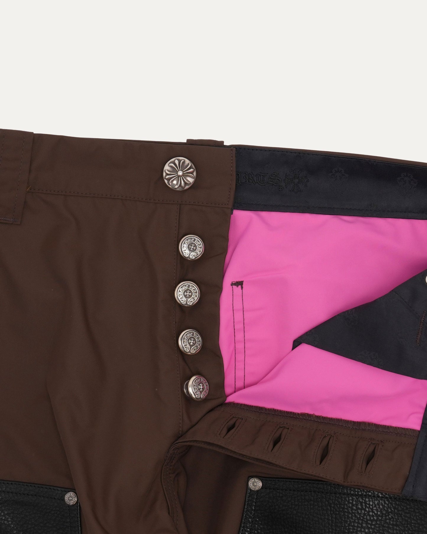 Nylon and Leather Double Knee Carpenter Pants