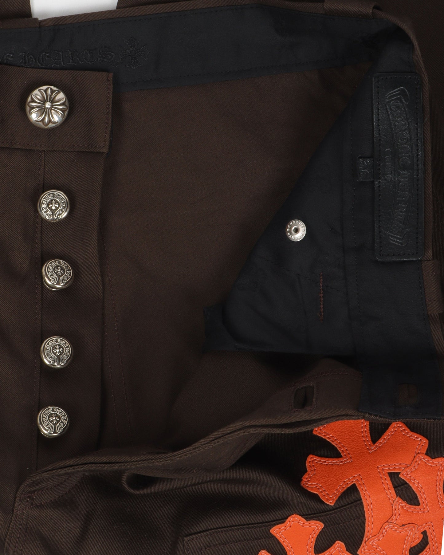Leather Cross Carpenter Double Knee Pants