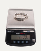 Diamond Floral Cross ID Bracelet