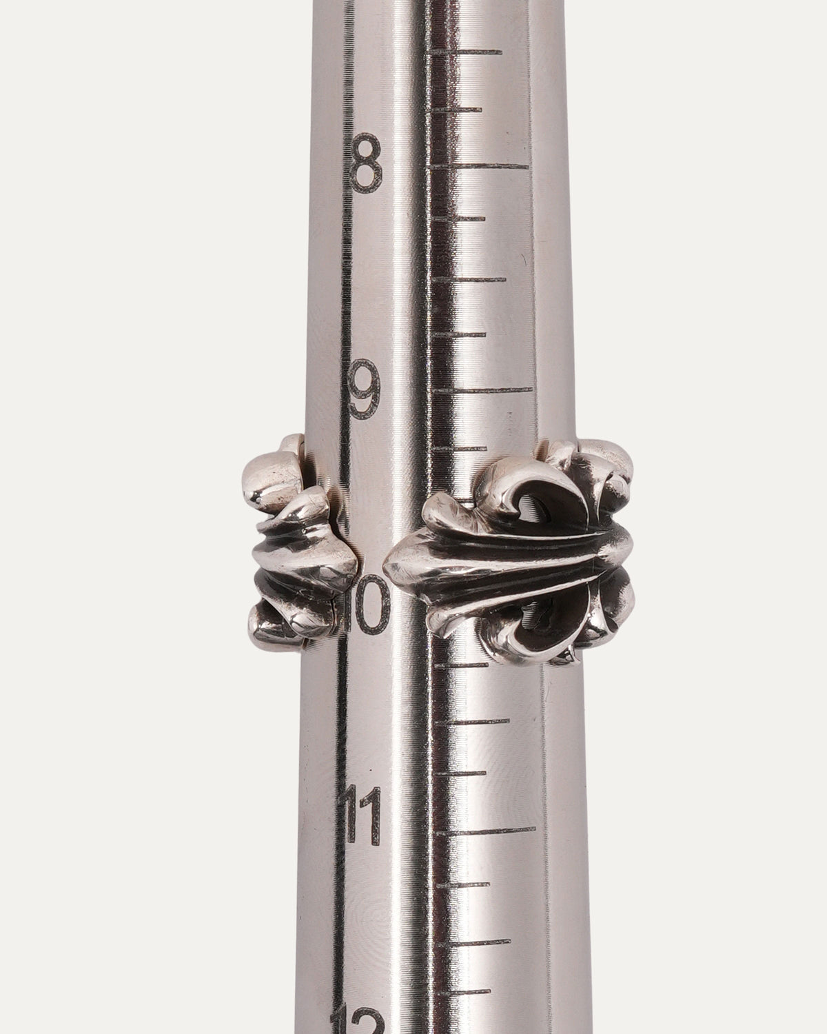 Double Floral Cross Ring