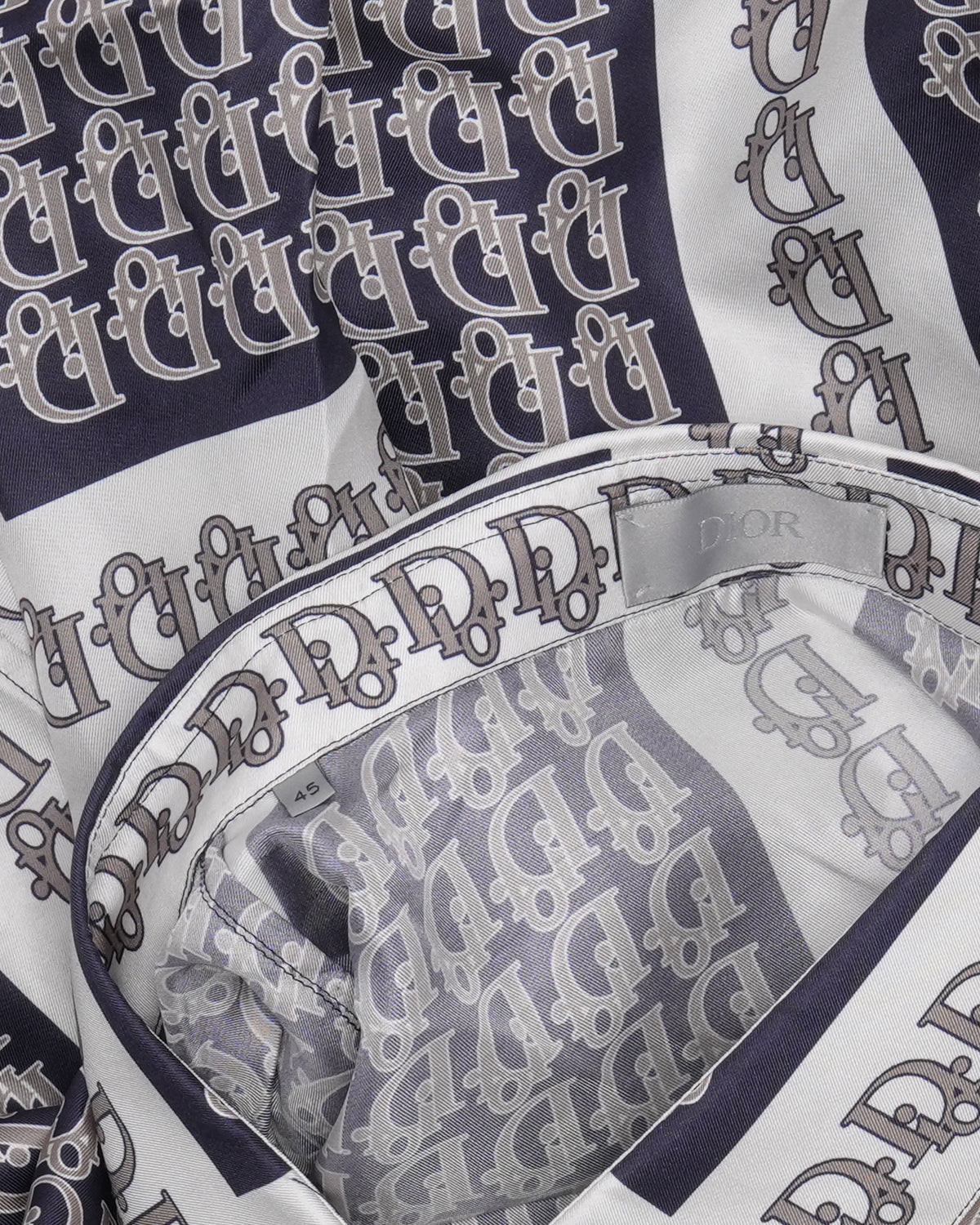 Silk Oblique Monogram Shirt