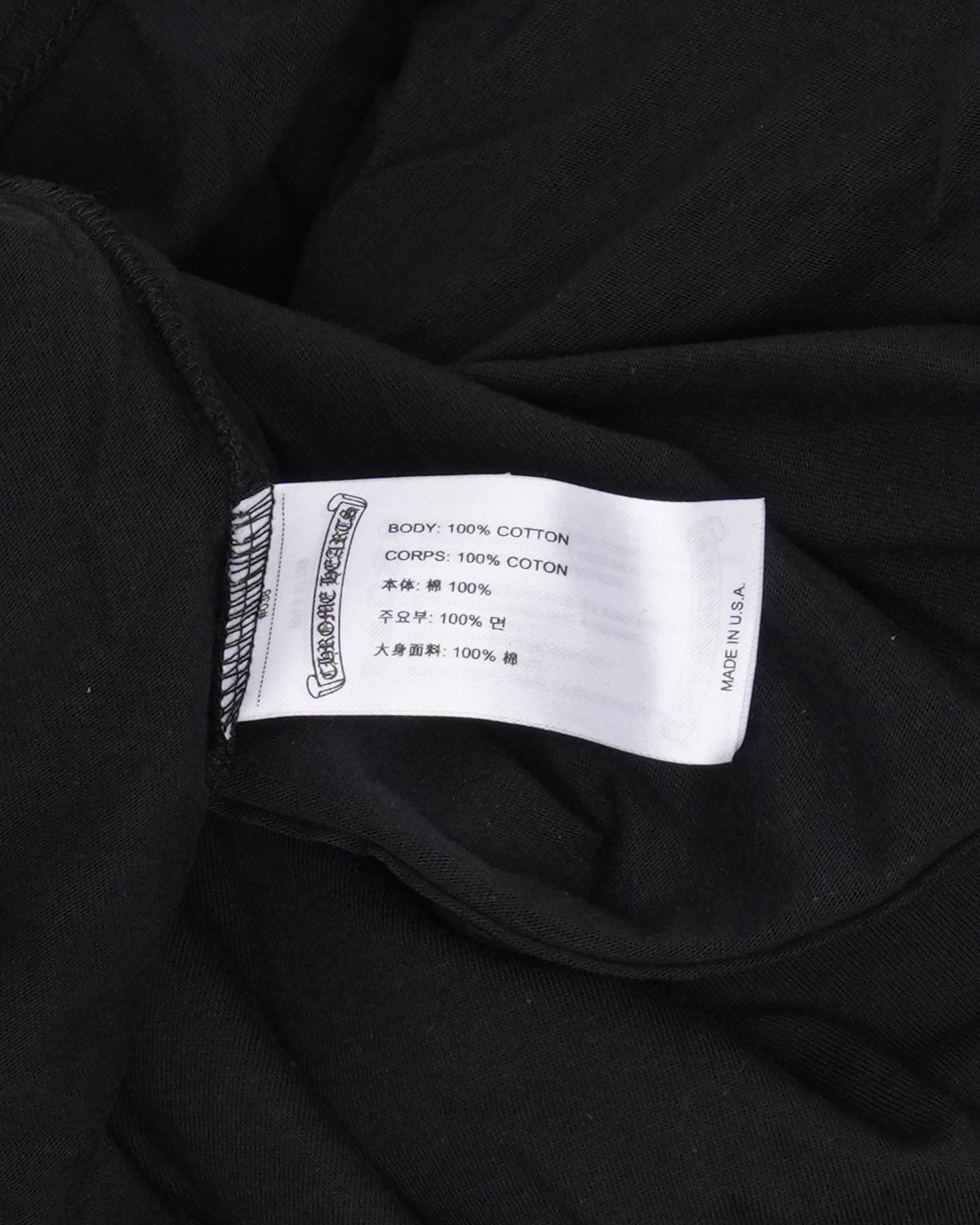 Neck Logo Long Sleeve Pocket T-Shirt