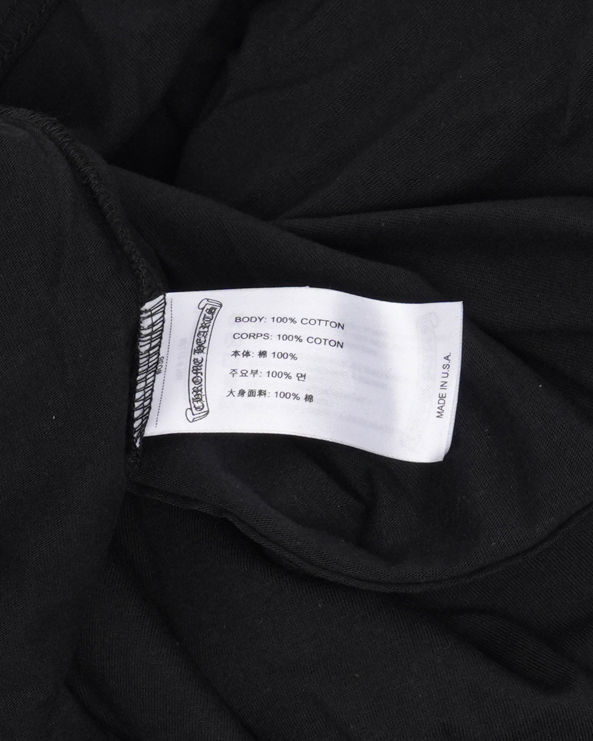 Neck Logo Long Sleeve Pocket T-Shirt