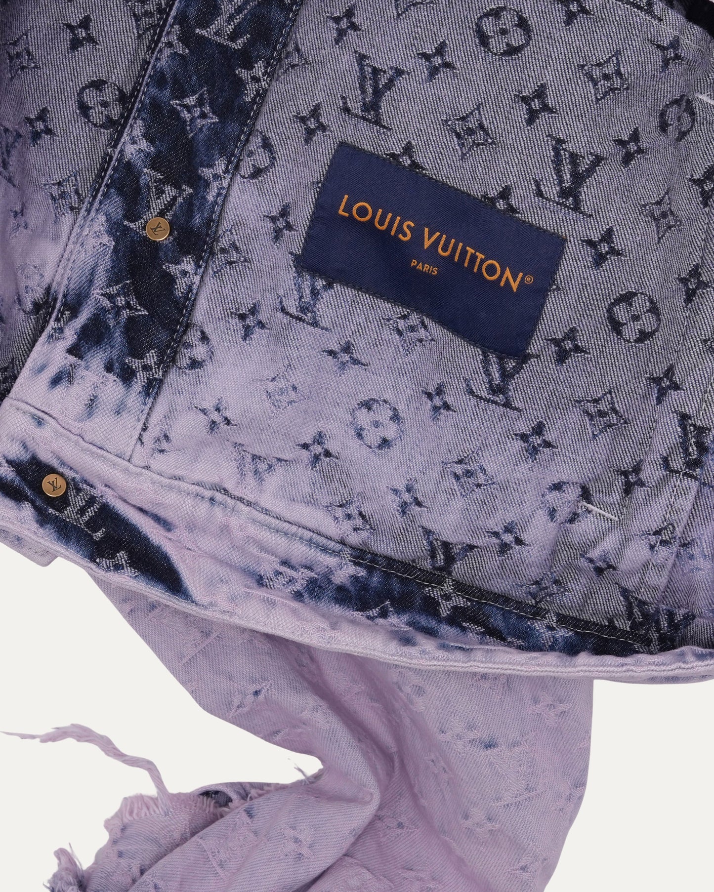 Fringed Monogram Boyhood Denim Jacket