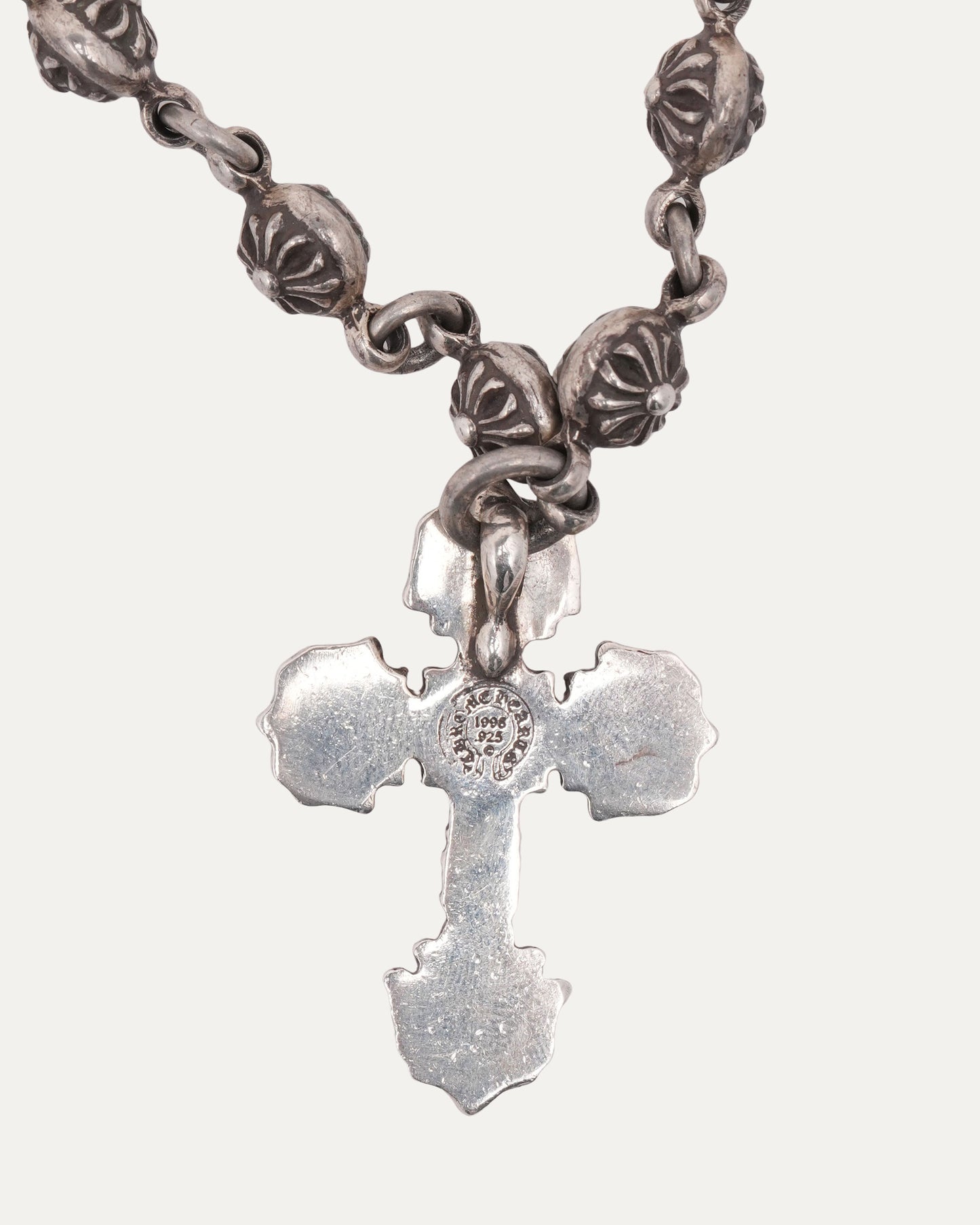 Plus Ball Filigree Cross Necklace
