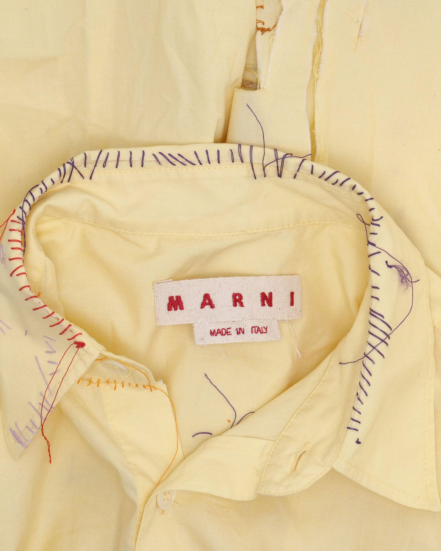 Distressed Embroidered Shirt