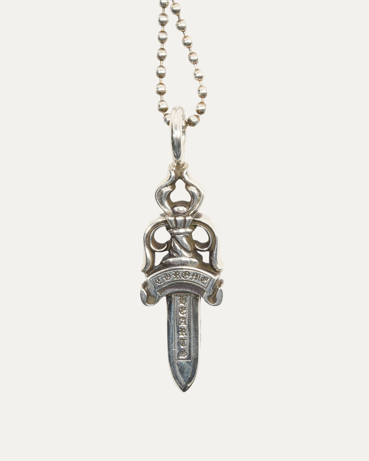 Ball Chain with Dagger Pendant