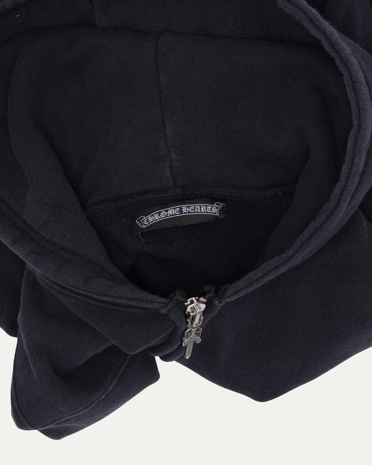 Cross Patch Zip Up Hoodie