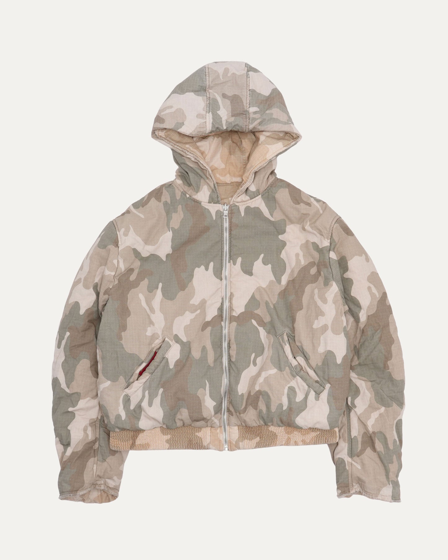 Sand Camouflage Reversible Bomber Jacket