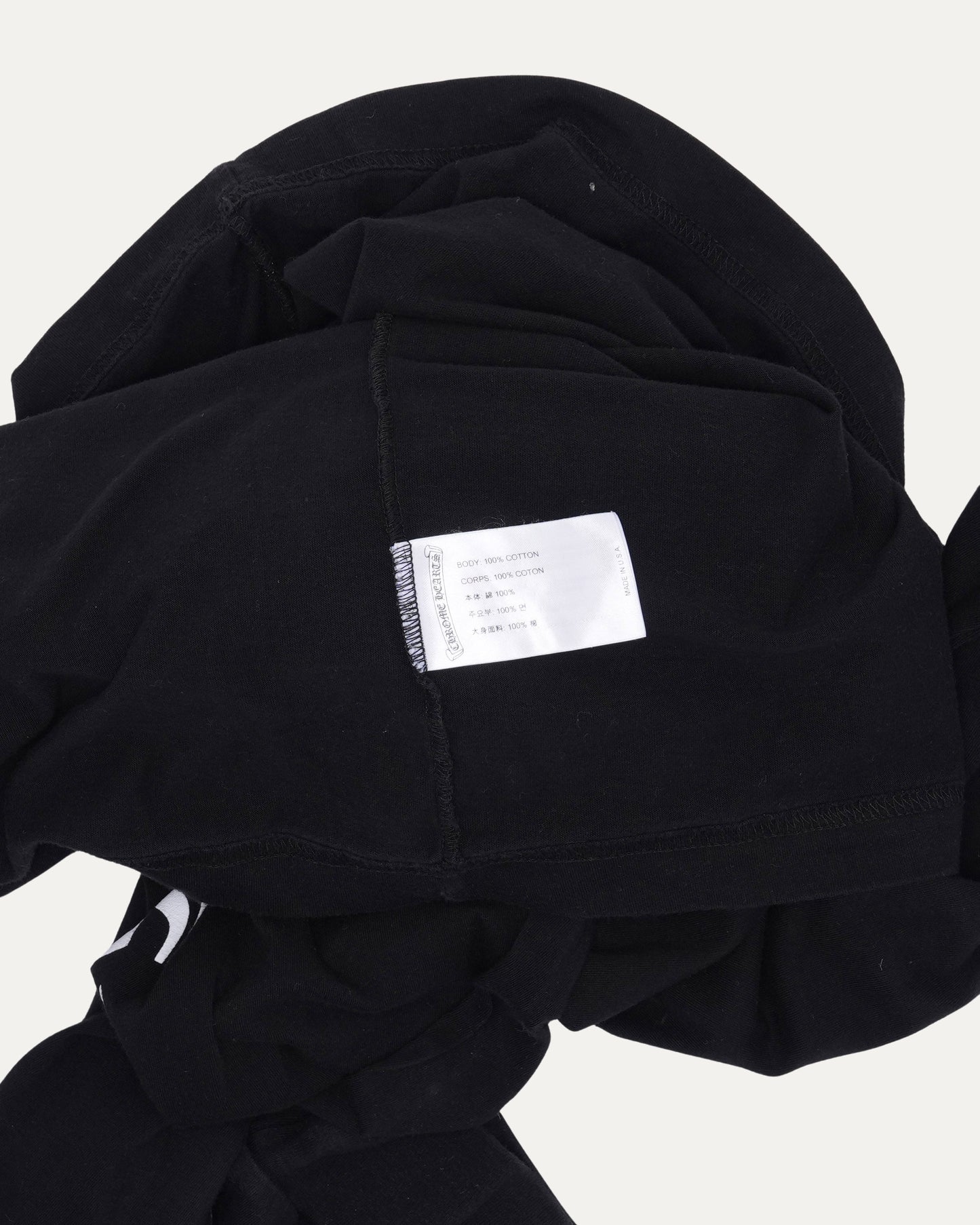 Neck Logo Long Sleeve Pocket T-Shirt