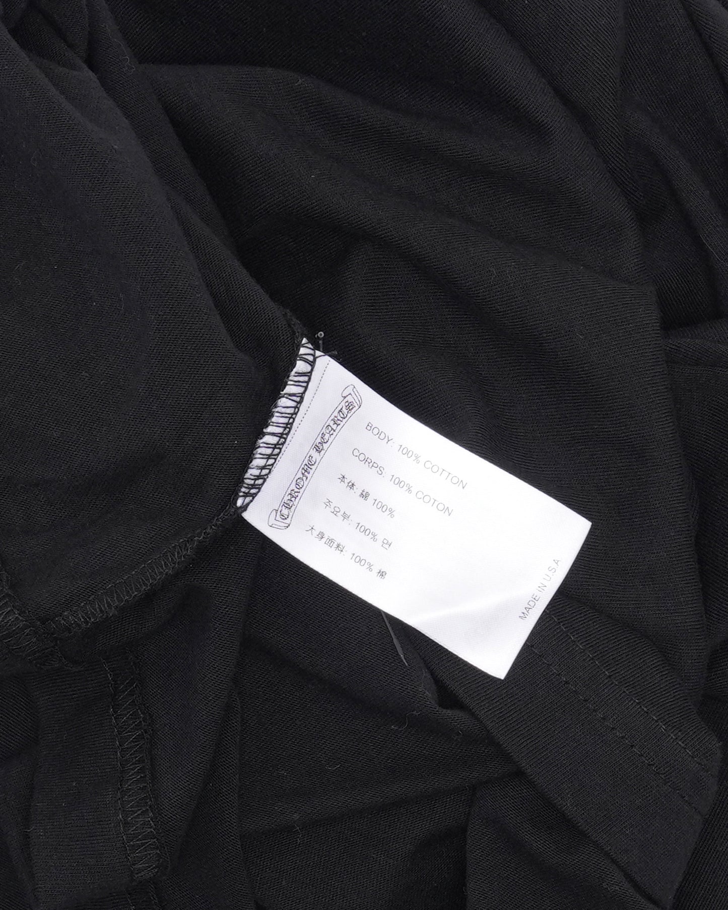 Neck Logo Long Sleeve Pocket T-Shirt