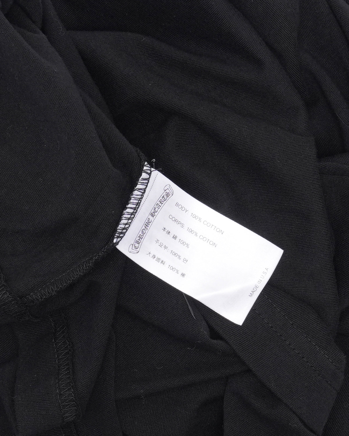 Neck Logo Long Sleeve Pocket T-Shirt