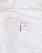 Metallic Print Vertical Logo Hoodie