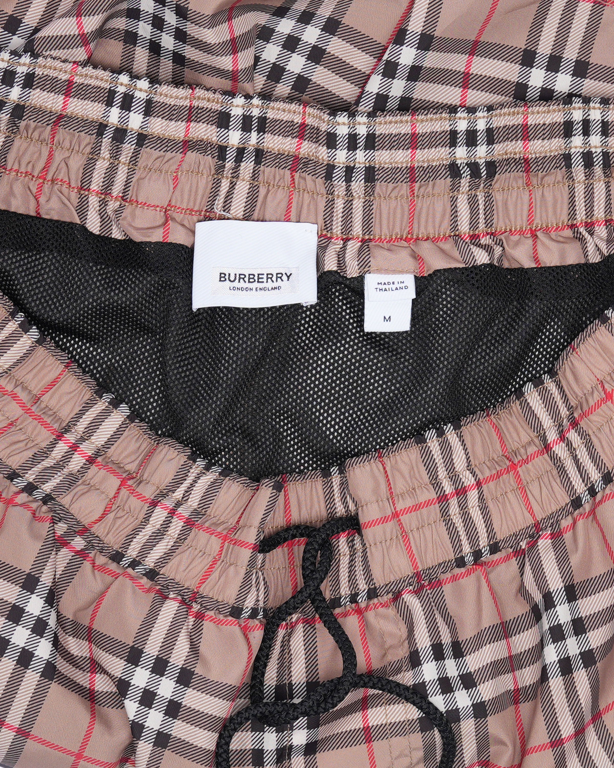 Vintage Check Swim Trunks