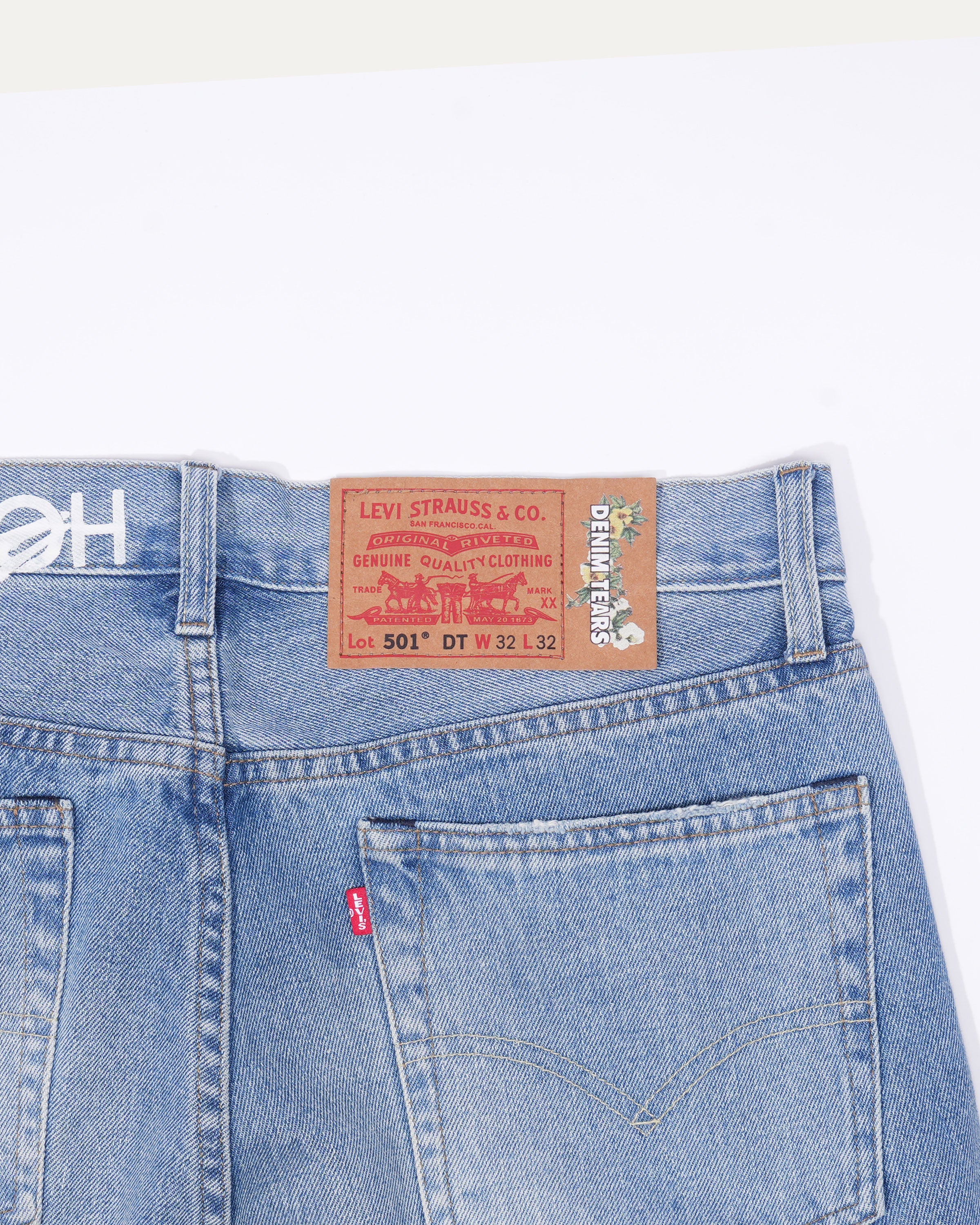 Virgil Abloh Embroidered Levi's Jeans