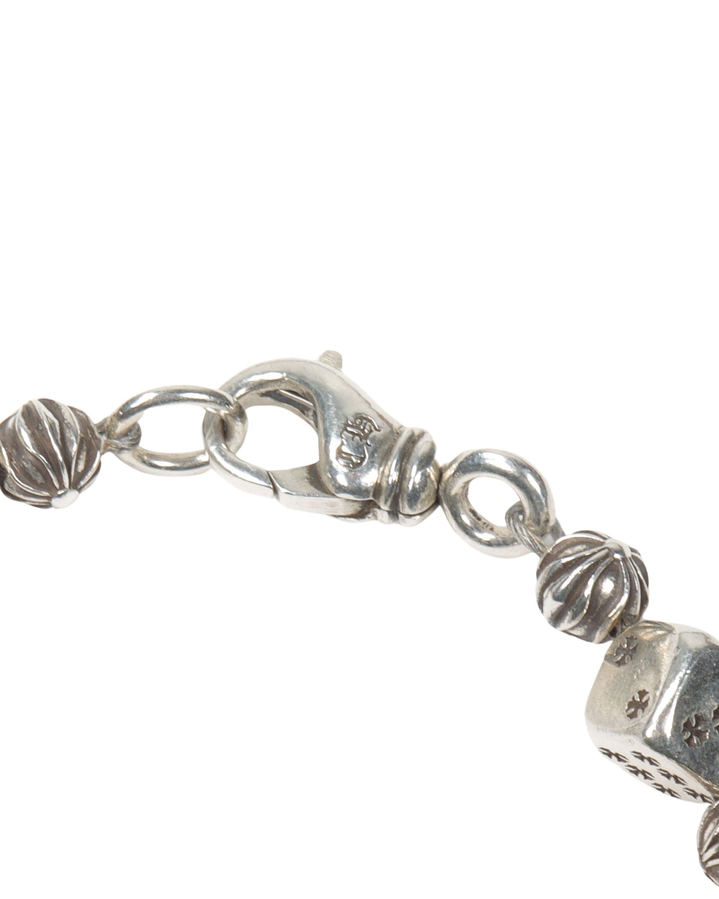 Silver Dice Bracelet