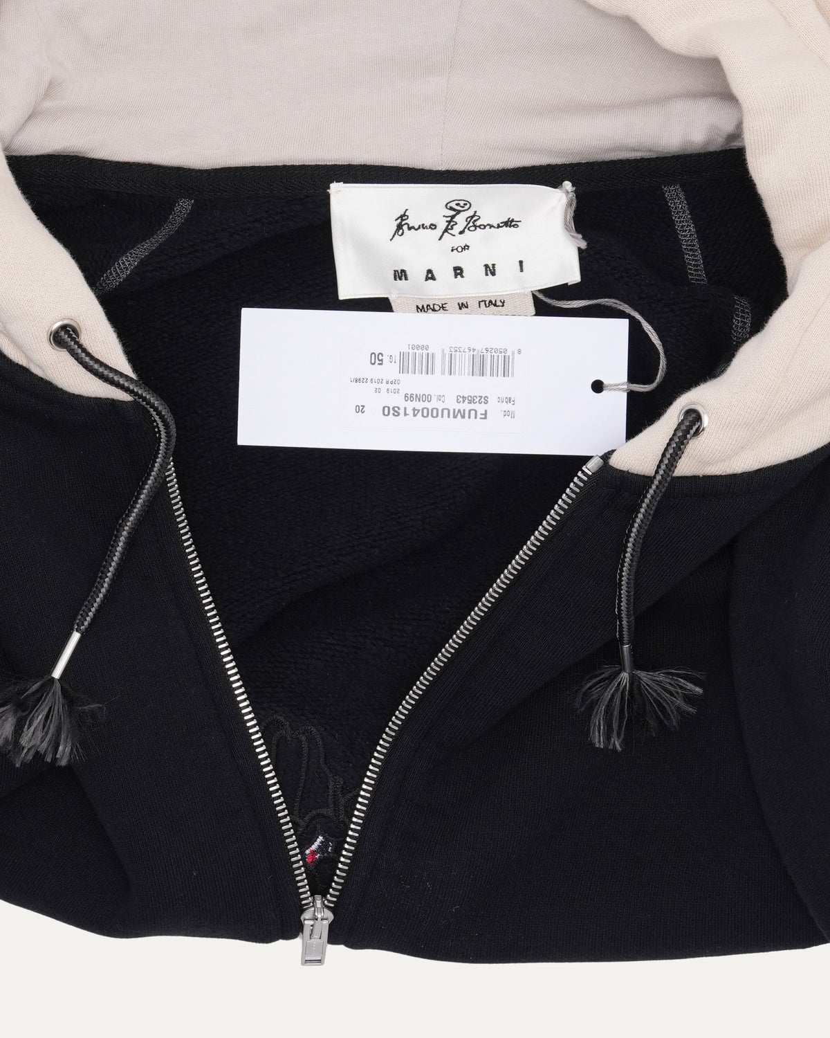 Bruno Bozzetto Applique Zip Up Hoodie