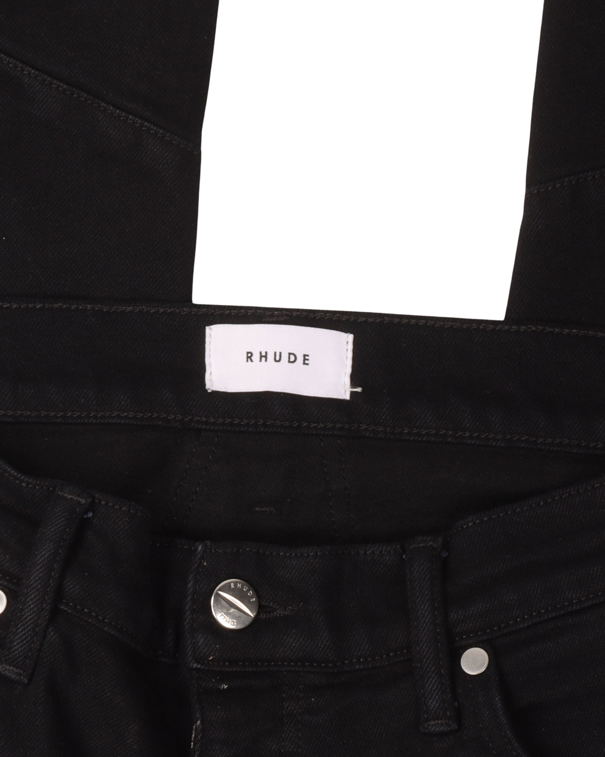 Snap Button Hem Jeans