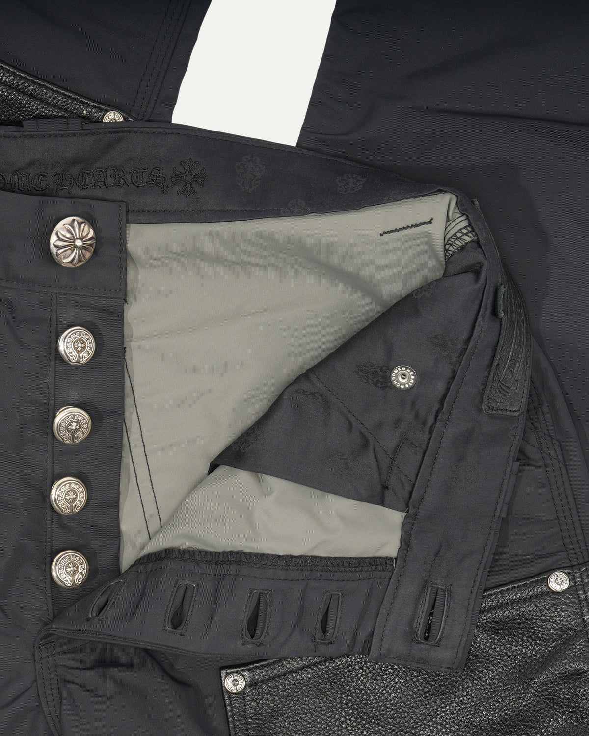 Leather Nylon Double Knee Pants