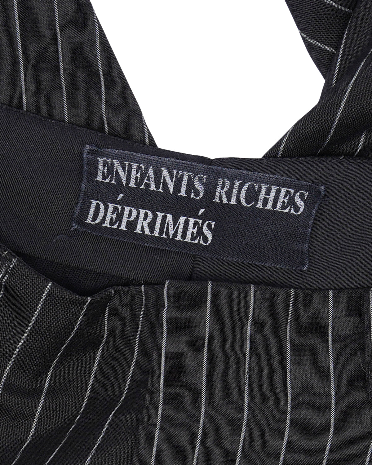 Pinstripe Wool Suspender Trousers