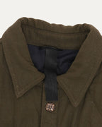 Quilted Linen-Wool Blend Work Dog Shirt