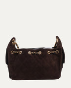 Suede Leather Quilted Mini 25 Hobo Bag