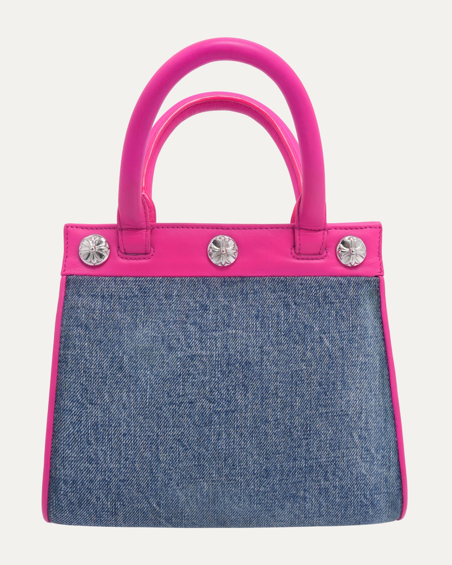Denim Cross Patch Drew Mini Bag