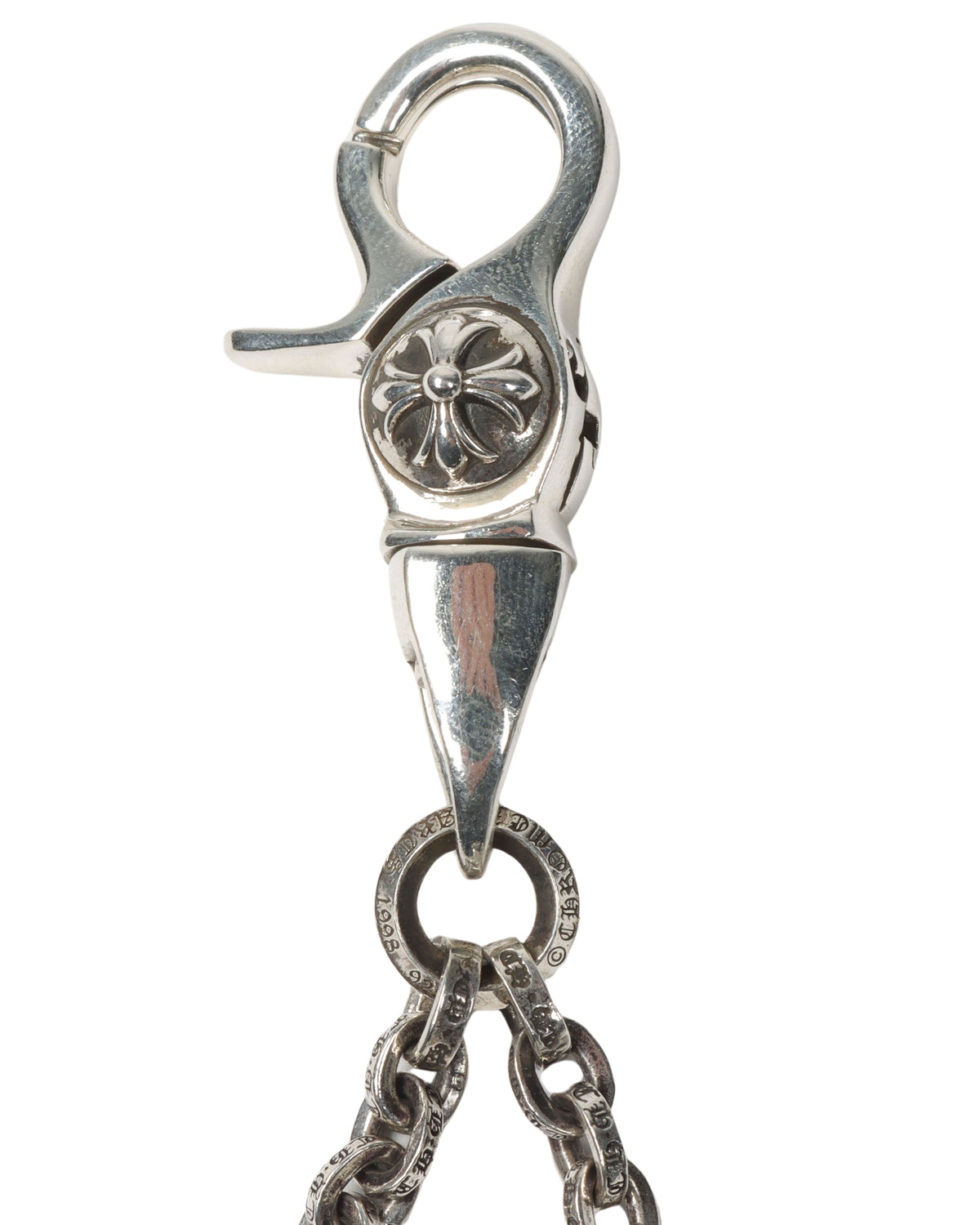 Silver Dice Keychain Clip