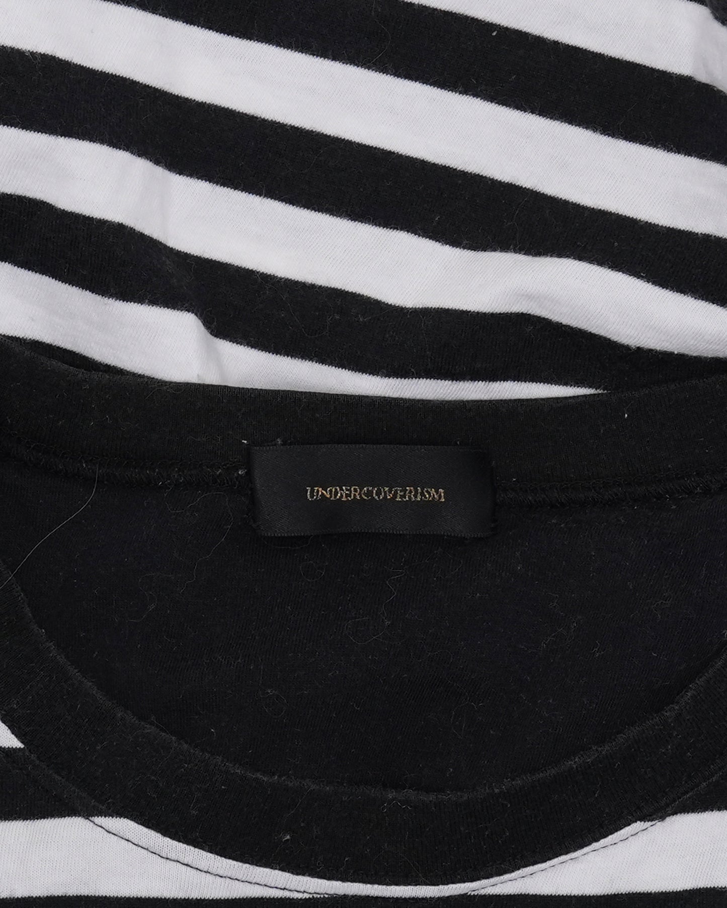 Striped Zipper Detail Pocket T-Shirt