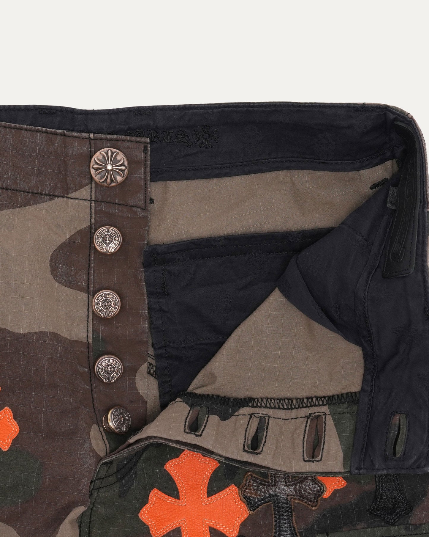 Cross Patch Camouflage Cargo Pants