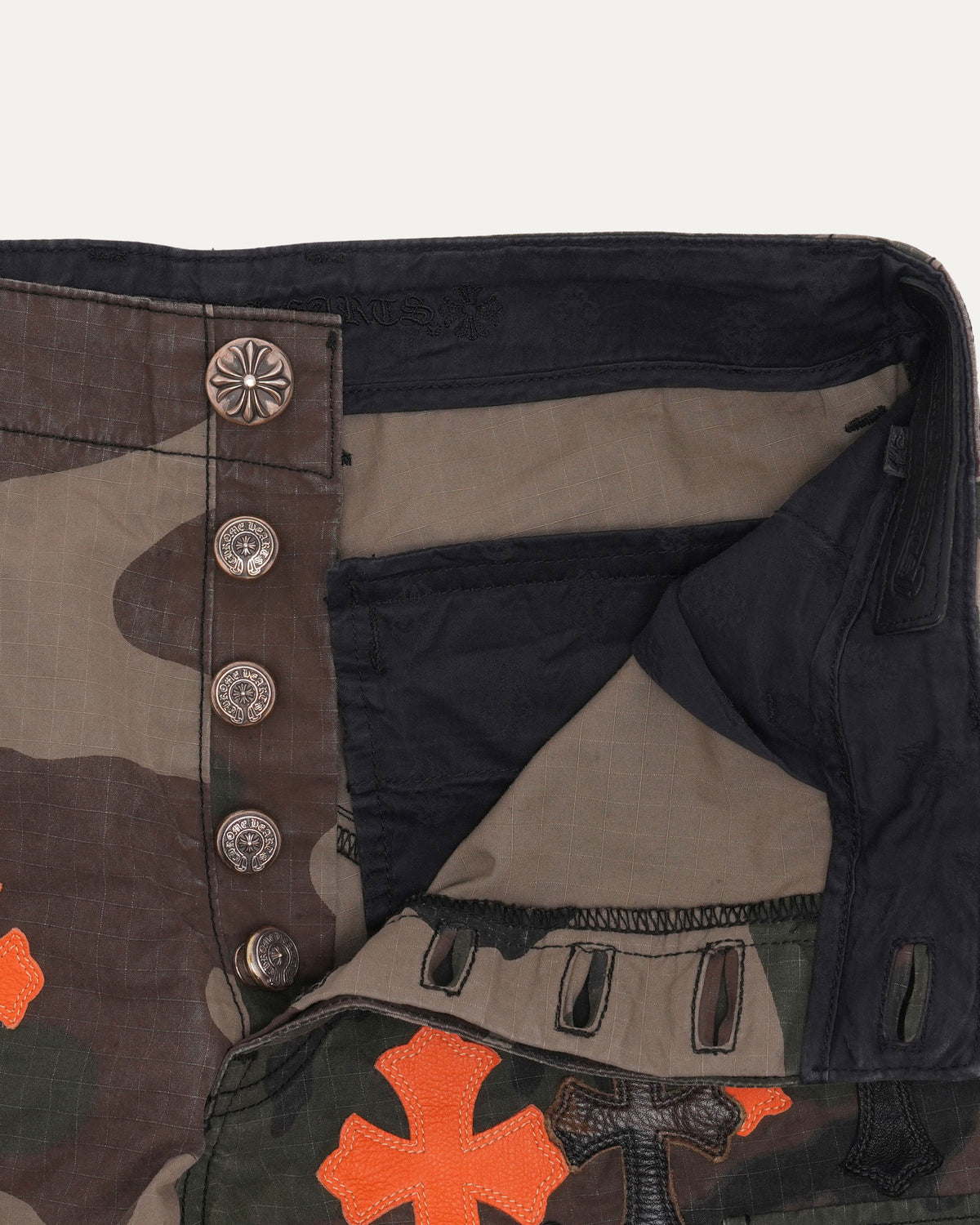 Cross Patch Camouflage Cargo Pants