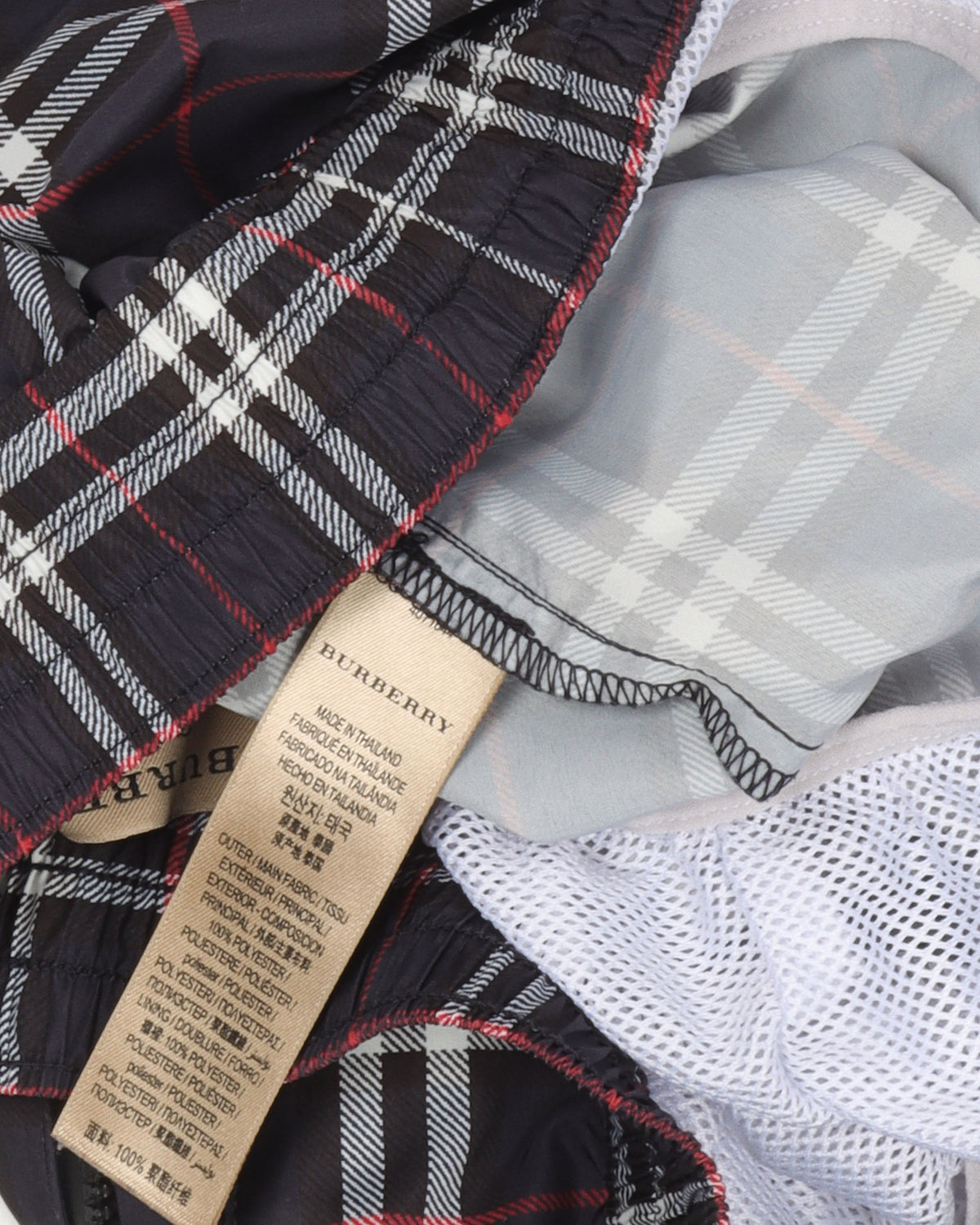 Plaid Swim Shorts