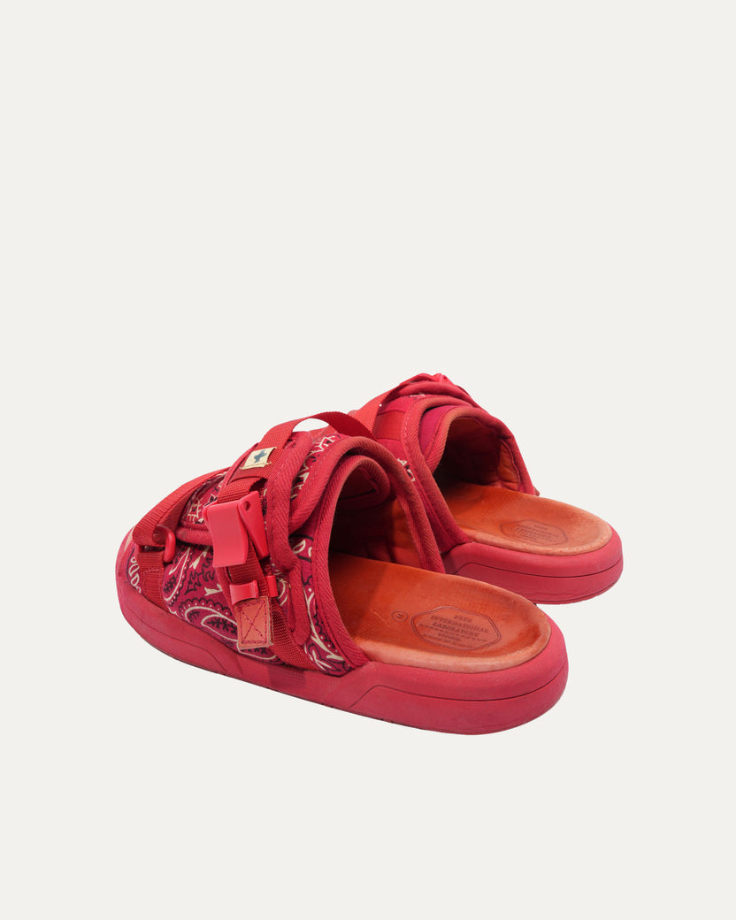 Red Paisley Bandana Christo Sandals