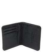 Leather Silver Cross Patch Wallet