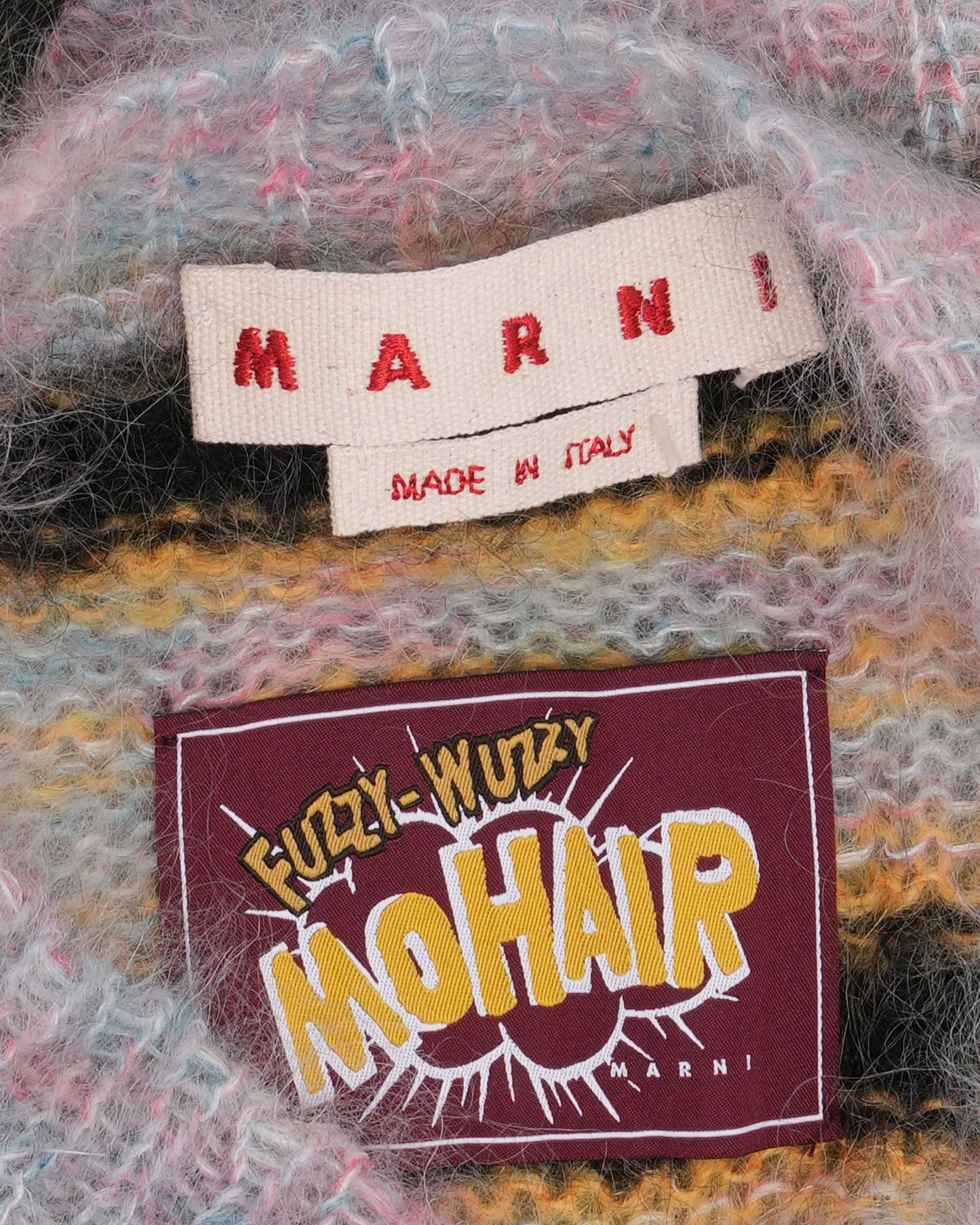 Striped Fuzzy Wuzzy Mohair Sweater