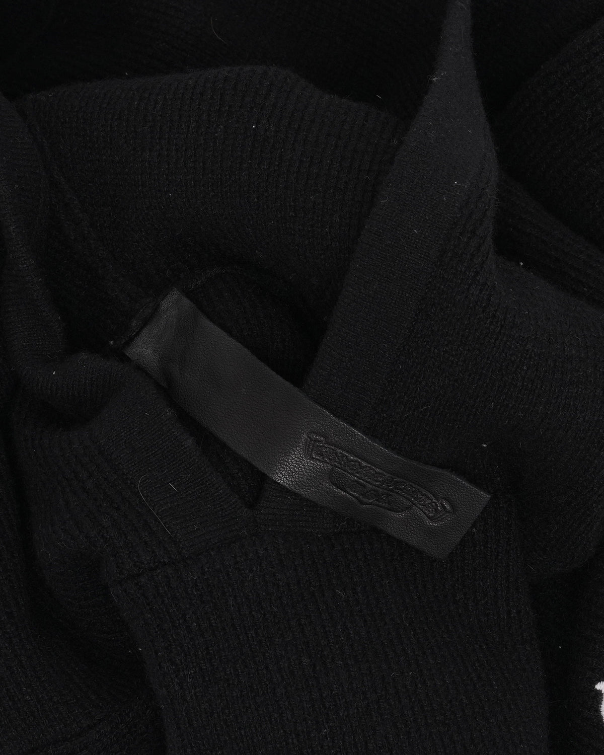 Cashmere Blend Embroidered Vine Dagger Hooded Sweater