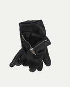 Leather Dagger Zip Gloves