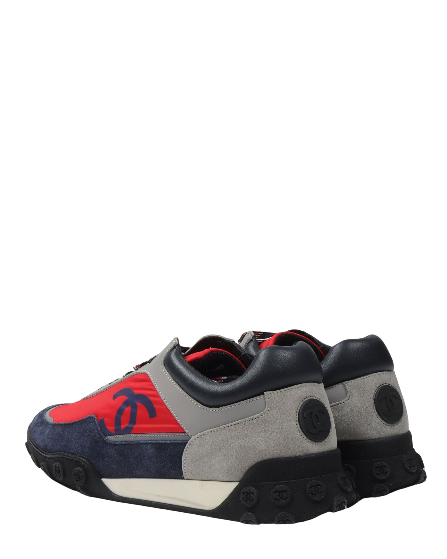 Suede and Nylon Sneaker
